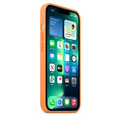 Чехол LUX Silicone Case на iPhone 13 Marigold with MagSafe